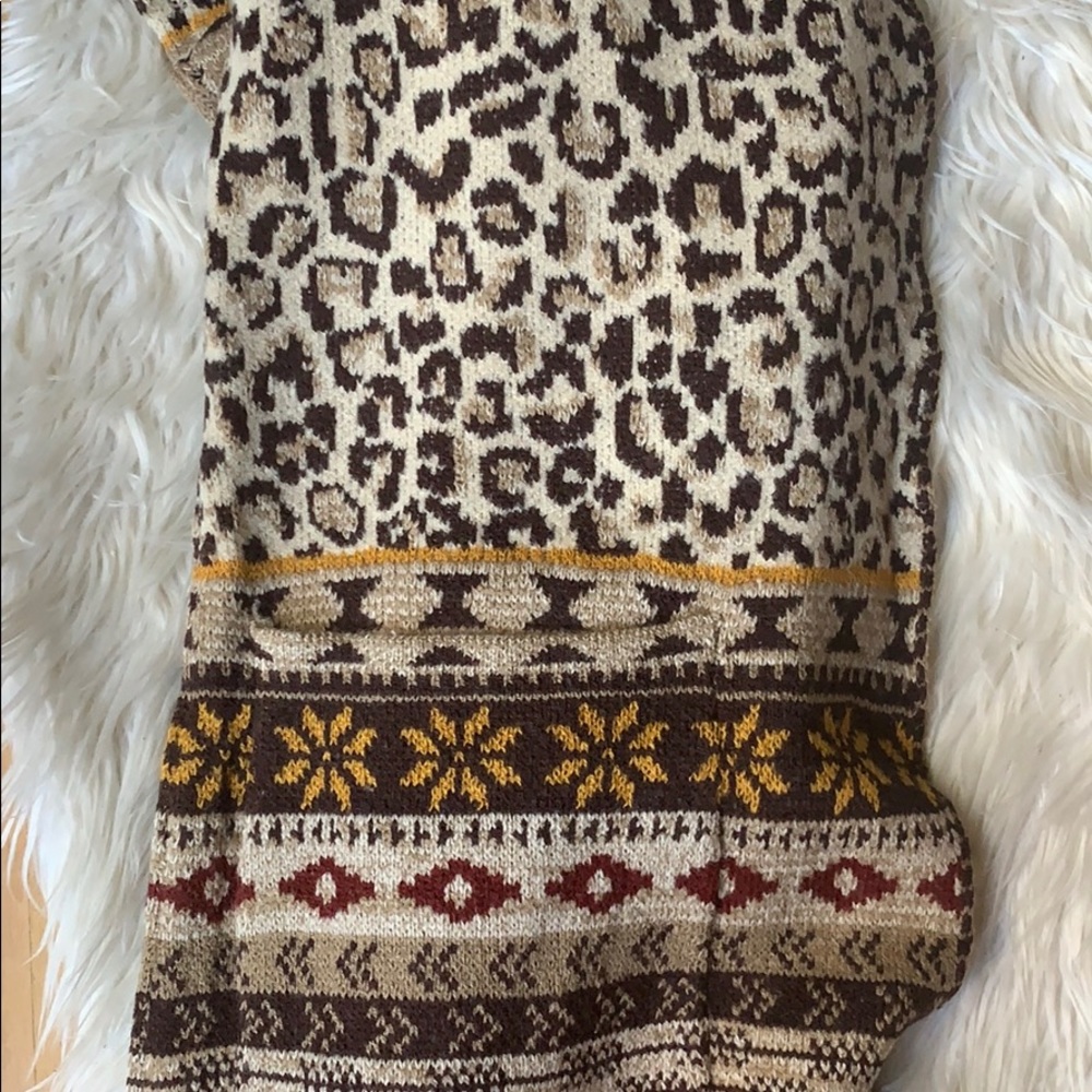 MAXSPORT Cheetah open sweater duster - Picture 5 of 6